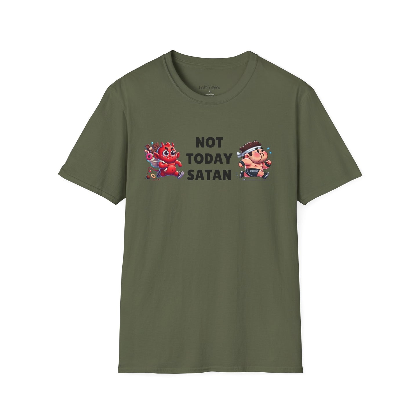 NOT TODAY SATAN (MALE) Male Competition Team T-Shirt - Unisex