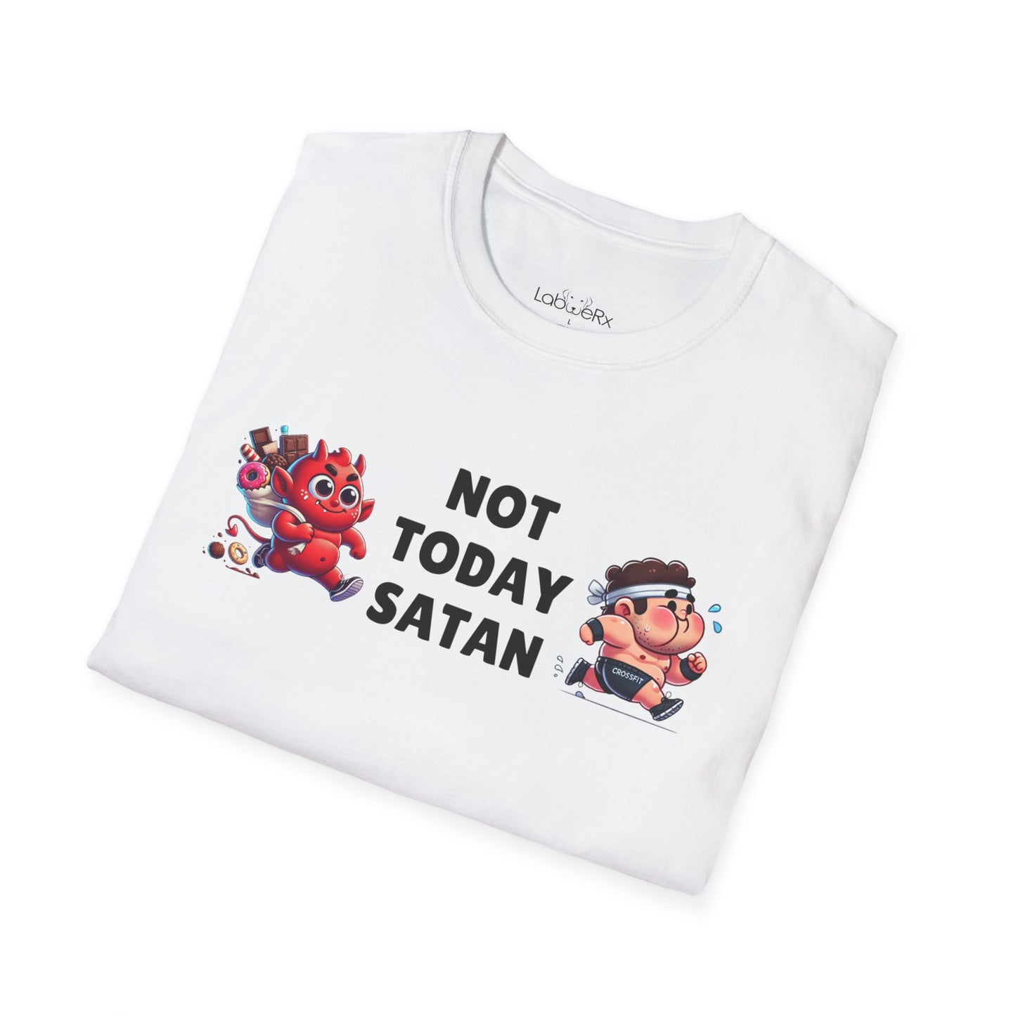 NOT TODAY SATAN (MALE) Male Competition Team T-Shirt - Unisex