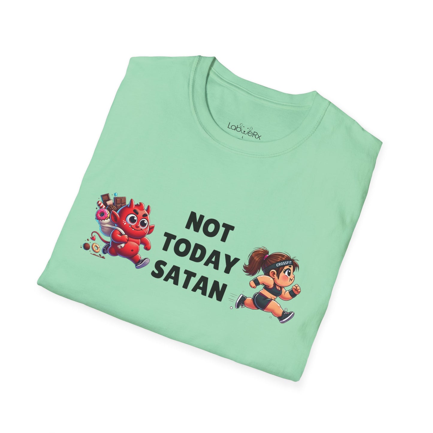 NOT TODAY SATAN (FEMALE) Male Competition Team T-Shirt - Unisex
