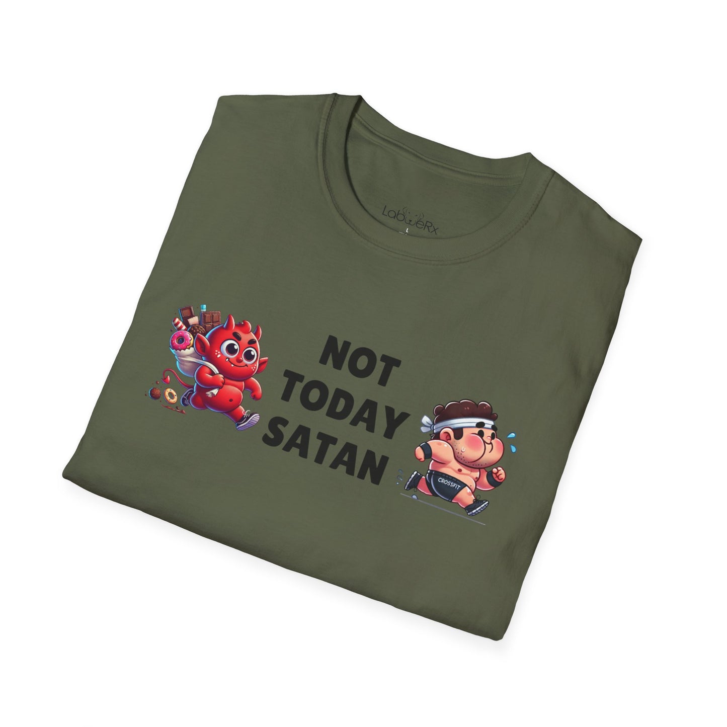 NOT TODAY SATAN (MALE) Male Competition Team T-Shirt - Unisex