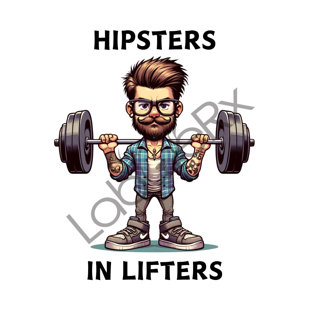 HIPSTERS IN LIFTERS (MALE VARIANT) - Art Download Only