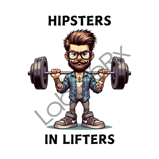 HIPSTERS IN LIFTERS (MALE VARIANT) - Art Download Only